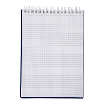 БЛОКНОТ 80 Л, А5, КЛ. ХАТБЕР. VELVET СИНИЙ, ПЛАСТ. ОБЛ. НА ГРЕБНЕ /56/