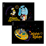 Zip-пакет пластиковый ErichKrause Тайна третьей планеты, A4, ассорти (в пакете по 12 шт.)