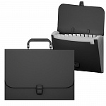 ПОРТФЕЛЬ ПЛАСТ. ERICHKRAUSE MATT CLASSIC, 0,6 ММ, 12 ОТД. ЧЕРНЫЙ /12/