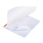 ТЕТРАДЬ 48 Л, А5, КЛ, ХАТБЕР. ОДНОТОННЫЙ. ШАФРАН, ЛАМ. МЯГКОЕ КАСАНИЕ, НА СКОБЕ /5/60/