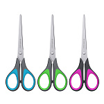 НОЖНИЦЫ 19 СМ. ERICHKRAUSE STANDART+, РЕЗИНОВЫЕ ВСТАВКИ, АССОРТИ, Е/П /12/144/