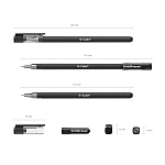 РУЧКА ГЕЛ. ERICHKRAUSE G-CUBE®, ЧЕРНЫЙ /12/144/1728/