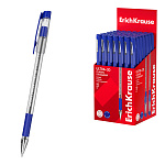 РУЧКА ШАР. ERICHKRAUSE ULTRA-30 STICK&GRIP CLASSIC 0.7, SUPER GT, МЕТАЛ. НАКОН, СИНИЙ /50/200/2400/