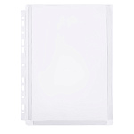 ФАЙЛ-ВКЛАДЫШ А4, СТАММ, 180 МКМ, ПЕРФ. ГЛЯНЦ. РАСШИР. ДО 250 Л /10/