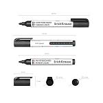 МАРКЕР ДЛЯ ДОСКИ ERICHKRAUSE TANK LW-600, ЖИДКИЕ ЧЕРНИЛА, ЧЕРНЫЙ /10/100/800/