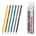 КАРАНДАШ Ч/Г ERICHKRAUSE CLASSIC 100, HB, ПЛАСТ. ШЕСТИГРАН. /12/144/2880/