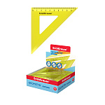 ТРЕУГОЛЬНИК 45 ГРАД. 09 СМ, ПЛАСТ. ERICH KRAUSE® NEON, ЖЕЛТЫЙ /42/504/ РФ