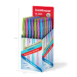 РУЧКА ШАР. АВТ. ERICHKRAUSE R-301 SPRING MATIC, 0,7, СИНИЙ /50/400/3200/