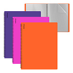 ПАПКА С ФАЙЛАМИ НА 40 КАРМАНОВ. ERICHKRAUSE SOFT CARIBBEAN SUNSET, 0,6 ММ, АССОРТИ, СПИРАЛЬ /3/64/ Р