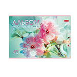 АЛЬБОМ Д/РИС. 40 Л. А4, ХАТБЕР. ГРАЦИЯ ЦВЕТОВ, НА СКОБЕ /5/35/ РФ