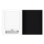 ТЕТРАДЬ 48 Л, А5, КЛ, ХАТБЕР. ЧЕРНАЯ, КАРТ. ОБЛ. НА СКОБЕ /5/60/