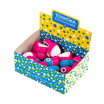 ТОЧИЛКА-ЛАСТИК BV. ЛЁГКАЯ ТОЧИЛКА. МЭЙНКУН В ОЧКАХ, 1 ОТВЕРСТИЕ, 2 ЦВЕТА, В ПЕНАЛЕ /