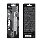 НОЖ КАНЦЕЛЯРСКИЙ 18.0 ММ. ERICHKRAUSE, МЕТАЛЛ. БЛИСТЕР /12/96/