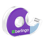 КЛЕЙКАЯ ЛЕНТА 19 ММ*33 М, BERLINGO, ПРОЗРАЧНАЯ, ПЛАСТ. ДИСПЕНСЕР, Е/П /12/