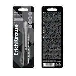 НОЖ КАНЦЕЛЯРСКИЙ 0.9 СМ. ERICH KRAUSE FERRO, МЕТАЛЛ. БЛИСТЕР /24/144/