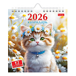 КАЛЕНДАРЬ ДОМИК 2026, ХАТБЕР. МАЛЕНЬКИЕ УШКИ. ПЕРЕКИДНОЙ, НА ГРЕБНЕ С РИГЕЛЕМ /