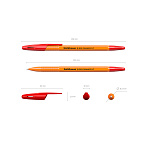 РУЧКА ШАР. ERICHKRAUSE R-301 ORANGE 0,7 STICK, КРАСНЫЙ /50/400/3200/