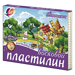 ПЛАСТИЛИН 18 ЦВ. ФАНТАЗИЯ, ЛУЧ, 315 ГР, ВОСКОВОЙ, СО СТЕКОМ, К/К /14/