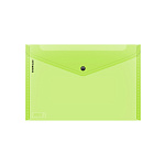 Папка-конверт на кнопке пластиковая ErichKrause Glossy Neon, A4, полупрозрачный, ассорти (в пакете по 24 шт.)