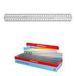 ЛИНЕЙКА 30 СМ, ERICHKRAUSE CLEAR, ПРОЗР. С ДЕРЖАТЕЛЕМ /20/80/ РФ