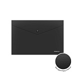 КОНВЕРТ ПЛАСТ. НА КНОПКЕ, А4, ЕRICHКRAUSE FIZZY CLASSIC, 0,14 ММ, НЕПРОЗР. ЧЕРНЫЙ /12/240/ РФ