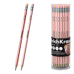 КАРАНДАШ Ч/Г ERICHKRAUSE ПРИМА-КОШКА, HB, ПЛАСТ, КРУГЛЫЙ, АССОРТИ, ТУБУС /42/336/2688/