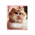 ТЕТРАДЬ 12 Л, ЛИН. ERICHKRAUSE ПРИМА-КОШКА, ВЫБ. УФ-ЛАК, ГЛИТТЕР, МИКС /10/280/