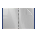 ПАПКА С ФАЙЛАМИ НА 40 КАРМАНОВ. ERICHKRAUSE MEGAPOLIS, 0,6 ММ, СИНИЙ, НА СПИРАЛИ /4/60/ РФ