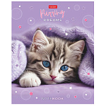 ТЕТРАДЬ 48 Л, А5, КЛ, ХАТБЕР. НЕЖНЫЕ МЕЧТЫ, ПЛАСТ. ОБЛ. С ПЕЧАТЬЮ, НА СКОБЕ /5/50/