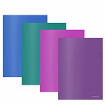 УГОЛОК А4. ПЛАСТ. ERICHKRAUSE GLOSSY VIVID, 0,18 ММ, ПОЛУПРОЗР. АССОРТИ/12/300/