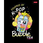 ТЕТРАДЬ 48 Л, А5, КЛ, ХАТБЕР. BUBBLE TEA, ГЛЯНЦ. ЛАМ. НА СКОБЕ /5/100/ РФ