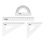 НАБОР ГЕОМЕТРИЧЕСКИЙ 04 ПРЕД. СТАММ, ПРОЗР. БЕСЦВЕТНЫЙ, Е/П /