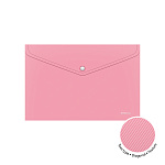 КОНВЕРТ ПЛАСТ. НА КНОПКЕ, A4, ERICHKRAUSE DIAGONAL PASTEL, 0,18 ММ, НЕПРОЗР. АССОРТИ /12/24/240/ РФ