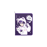 ПАПКА ДЛЯ ТЕТРАДЕЙ, А5+, ERICHKRAUSE SPACE ANIME, 0,55 ММ, НА МОЛНИИ, РАЗНОЦВЕТНЫЙ /4/40/ РФ