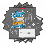 ТЕТРАДЬ 18 Л, ЛИН. ERICH KRAUSE® CITY TRANSPORT, MIX-PACK /10/200/ РФ