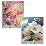 ТЕТРАДЬ 80 Л, А5, КЛ, ХАТБЕР. ЦВЕТЕНИЕ И ГРАЦИЯ, ЛАМ. SOFT-TOUCH, НА ГРЕБНЕ /4/56/ РФ