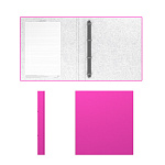 ПАПКА НА 4 КОЛЬЦА, ЛАМИН. ERICHKRAUSE NEON, РОЗОВЫЙ /20/ РФ