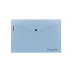 КОНВЕРТ ПЛАСТ. НА КНОПКЕ, A4, ERICHKRAUSE MANGA WORDS, 0,18 ММ, НЕПРОЗР. ГОЛУБОЙ /12/240/