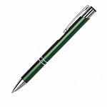 РУЧКА ШАР. PORTOBELLO ALPHA NEO, НАЖИМ. АЛЮМИНИЙ/ХРОМ, ЗЕЛЕНЫЙ /50/