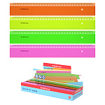 ЛИНЕЙКА 30 СМ, ERICHKRAUSE NEON, АССОРТИ /45/225/ РФ