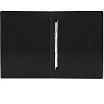 ПАПКА С ПРУЖИН. ЗАЖИМОМ, SILWERHOF ЭКО, ПЛАСТ. 0,5 ММ, ЧЕРНЫЙ /30/2063025