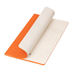 БЛОКНОТ 48 Л, А5, PORTOBELLO CORSA SLIM. ИСК. КОЖА, ГИБКАЯ ОБЛ. ОРАНЖЕВЫЙ /