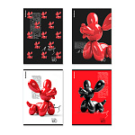 ТЕТРАДЬ 60 Л, B5, КЛ. ERICHKRAUSE BALLON DOG, МАТ. ЛАМ. ВЫБ. УФ-ЛАК, НА СКОБЕ, MIX-PACK /4/40/РФ
