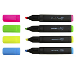 МАРКЕР ТЕКСТ. SILWERHOF PRIME+, 1-4ММ, СКОШЕННЫЙ, НАБОР 04ЦВ. ГОЛУБОЙ ПАКЕТ /12/144/1526270