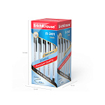 РУЧКА ШАР. ERICHKRAUSE R-301 CLASSIC 1,0 STICK, ЧЕРНЫЙ /50/400/