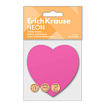 БЛОК Д/ЗАПИСИ 50Л. ERICHKRAUSE HEART NEON, БУМАГА, РОЗОВЫЙ /24/768/