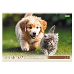 АЛЬБОМ Д/РИС. 24 Л. А4, ХАТБЕР ЭКО. ХВОСТАТЫЕ ИСТОРИИ, НА СКОБЕ /5/40/