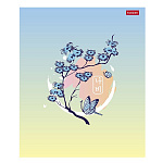 ТЕТРАДЬ 48 Л, А5, КЛ, ХАТБЕР. ЦВЕТУЩИЕ СТРАНИЦЫ, ЛАМ. SOFT-TOUCH, НА СКОБЕ /5/100/ РФ