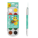 КРАСКИ АКВ. 12 ЦВ. ERICHKRAUSE, МЕДОВЫЕ, АССОРТИ /6/24/