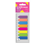 ЗАКЛАДКИ 12*45 ММ ERICHKRAUSE NEON ARROWS, СТРЕЛКА, 08ЦВ/25Л, ПЛАСТ. АССОРТИ /20/500/